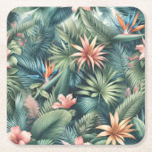 Levendig tropisch Oerwoud Kartonnen Onderzetters (Voorkant)