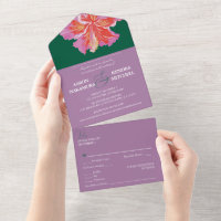 Levendig Tropische Hibiscus Zomer Huwelijk