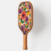 Levendig Tuin Bloemmotief Pickleball Paddle (Links)