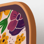 Levendig Tuin Bloemmotief Pickleball Paddle (Links Detail)
