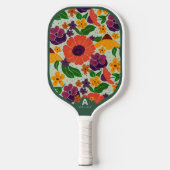 Levendig Tuin Bloemmotief Pickleball Paddle (Voorkant)