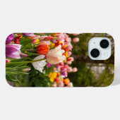 Levendig Tuin met Tulpen Natuurfotografie iPhone 1 Case-Mate iPhone Case (Achterkant (horizontaal))