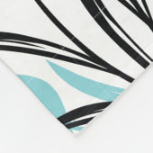 Levendig Tulp Patroon Bloemen Design op Wit Fleece Deken (Hoek)