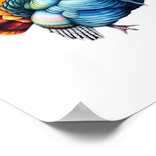 Levendig Turkije Pride Art Classic T-shirt Poster (Hoek)