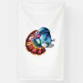 Levendig Turkije Pride Art Classic T-shirt Spandoek (Verticaal)