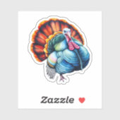 Levendig Turkije Pride Art Classic T-shirt Sticker (Vel)