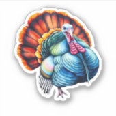 Levendig Turkije Pride Art Classic T-shirt Sticker (Voorkant)