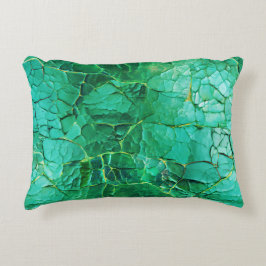 Levendig turquoise textuur patroon accent kussen