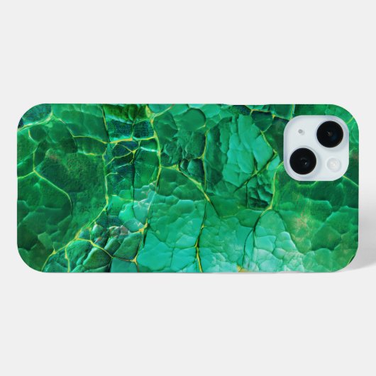 Levendig turquoise textuur patroon Case-Mate iPhone case (Achterkant (horizontaal))