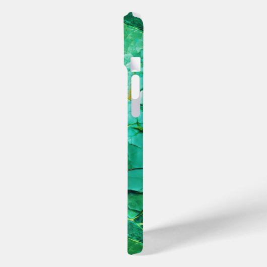 Levendig turquoise textuur patroon Case-Mate iPhone case (Achterkant / Links)