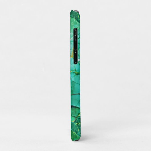 Levendig turquoise textuur patroon Case-Mate iPhone case (Achterkant/links)