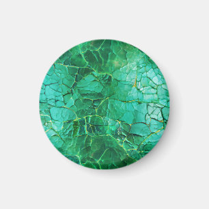 Levendig turquoise textuur patroon magneet
