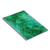 Levendig turquoise textuur patroon notitieboek (Rechterzijde)