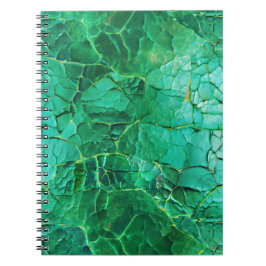 Levendig turquoise textuur patroon notitieboek