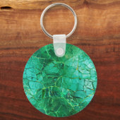 Levendig turquoise textuur patroon sleutelhanger (Voorkant)