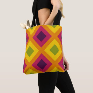 Levendig vectormozaïek tote bag