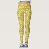 Levendig Vegas Gold Honey Home Patroon Leggings (Voorkant)