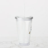 Levendig veld met wilde bloemen acryl drinkbeker (Rechts)