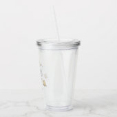 Levendig veld met wilde bloemen acryl drinkbeker (Links)