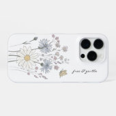 Levendig veld met wilde bloemen iPhone hoesje (Achterkant horizontaal)