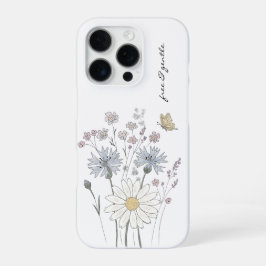 Levendig veld met wilde bloemen iPhone 16 pro hoesje