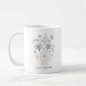 Levendig veld met wilde bloemen koffiemok (Links)