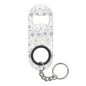 Levendig veld met wilde bloemen mini flessenopener (Achterkant)