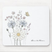 Levendig veld met wilde bloemen muismat (Voorkant)
