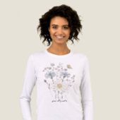 Levendig veld met wilde bloemen Tri-Blend shirt