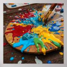 Levendig verfpalet - Creatieve kleurexplosie