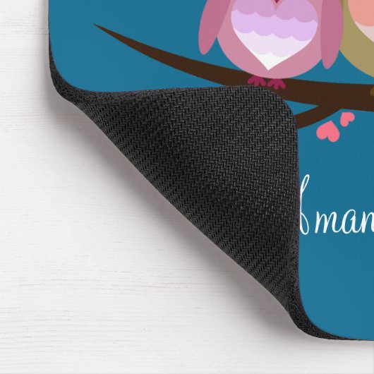 Levendig verkreukelen, vol van liefdeshart muismat (Hoek)