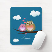 Levendig verkreukelen, vol van liefdeshart muismat (Met muis)