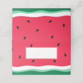 Levendig vers tropisch watermeloen zomerfeest plaatskaartje (Buitenkant ongevouwen)