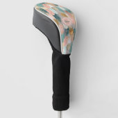 Levendig verticaal penseelstreekpatroon (2) golfheadcover (Schuin)