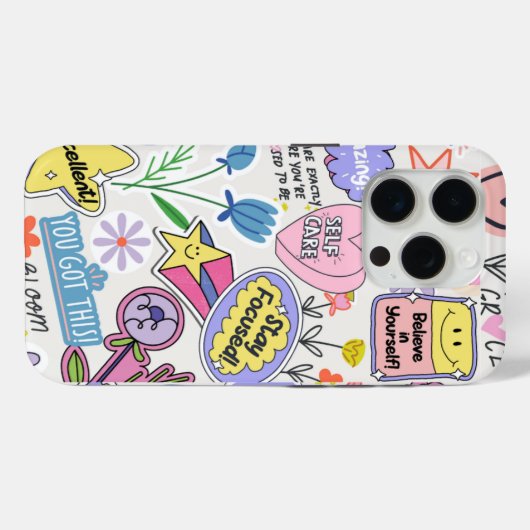 Levendig vertrouwen iPhone 15 Pro Hoesje (Achterkant (horizontaal))