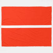 Levendig vet Sinaasappel strak wit midden accent s Fleece Deken (Voorkant (Horizontaal))