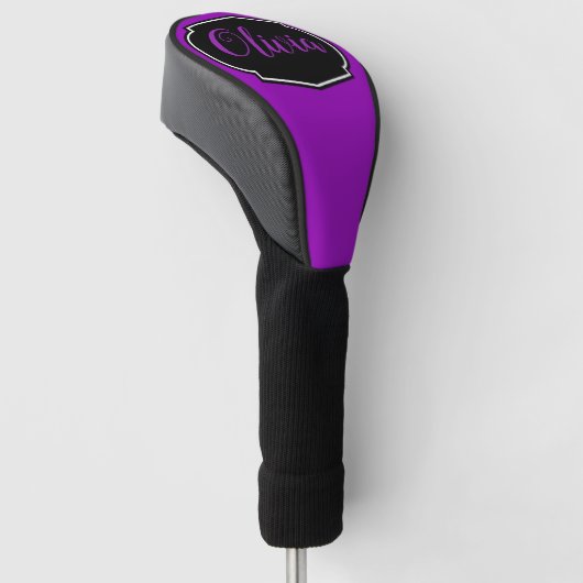Levendig, vette Paarse persoonlijke Golfheadcover (Schuin)