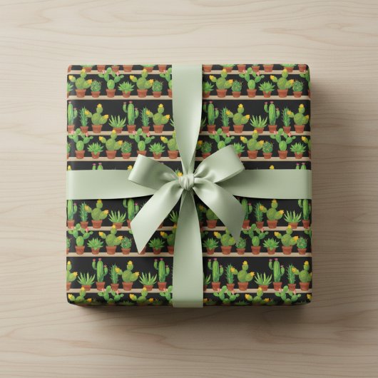 Levendig Vetteplant- en Cactus Inpakpapier 