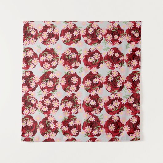 Levendig vierkant wandtapijt (57 x 57 inch) wandkleed (Voorkant)