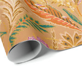 Levendig Vintage Bloemmotief Cadeaupapier (Rol Hoek)