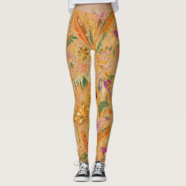 Levendig Vintage Bloemmotief Leggings