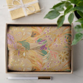 Levendig Vintage Bloemmotief Tissuepapier (Geschenk)