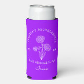 Levendig Violet Bachelorette September Geboorte Ma Seltzer Blikjeskoeler (Seltzer Voorkant)