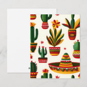 Levendig Volkse Latijns Feestdagenkaart (Voorkant / Achterkant)