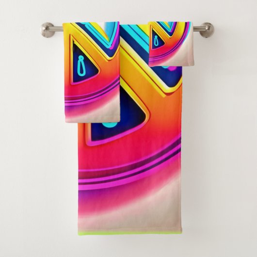 Levendig Vredeskunstwerk Bad Handdoek (Insitu)