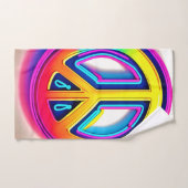 Levendig Vredeskunstwerk Bad Handdoek (Handdoek)