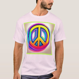 Levendig Vredeskunstwerk T-shirt