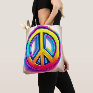 Levendig Vredeskunstwerk Tote Bag
