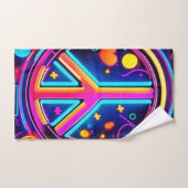 Levendig Vredesteken Ontwerp Bad Handdoek (Handdoek)
