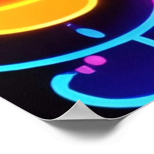 Levendig Vredesteken Ontwerp Poster (Hoek)